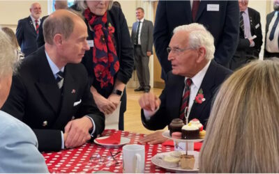 Duke of Edinburgh visits Veterans Cafe