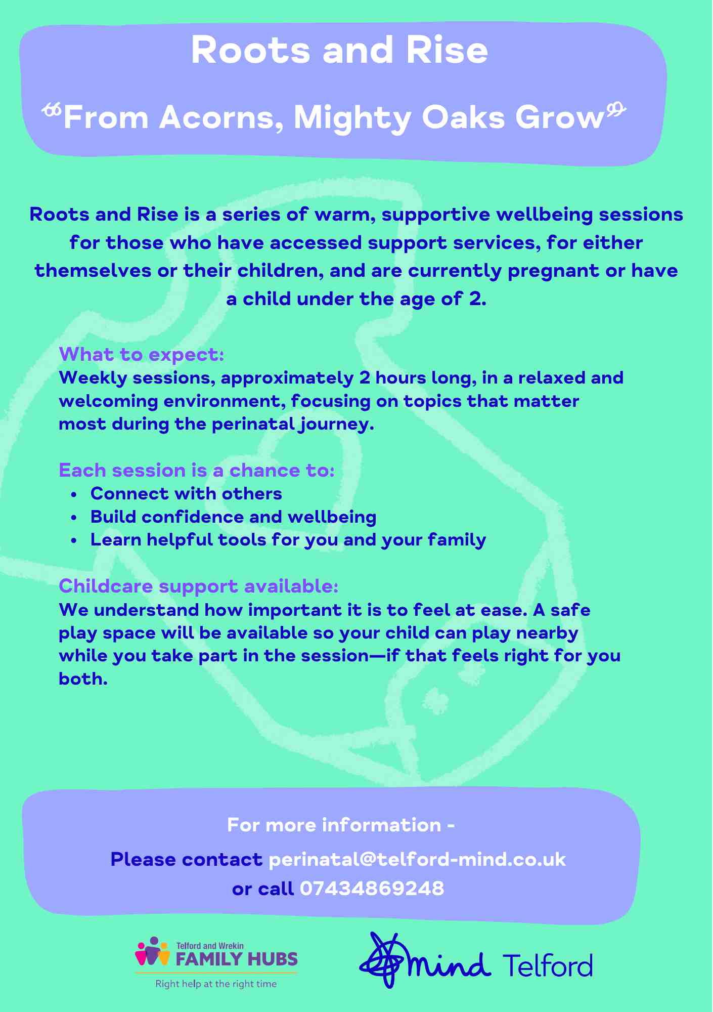 Roots and Rise Telford Mind Perinatal Mental Health Social Prescribing Service